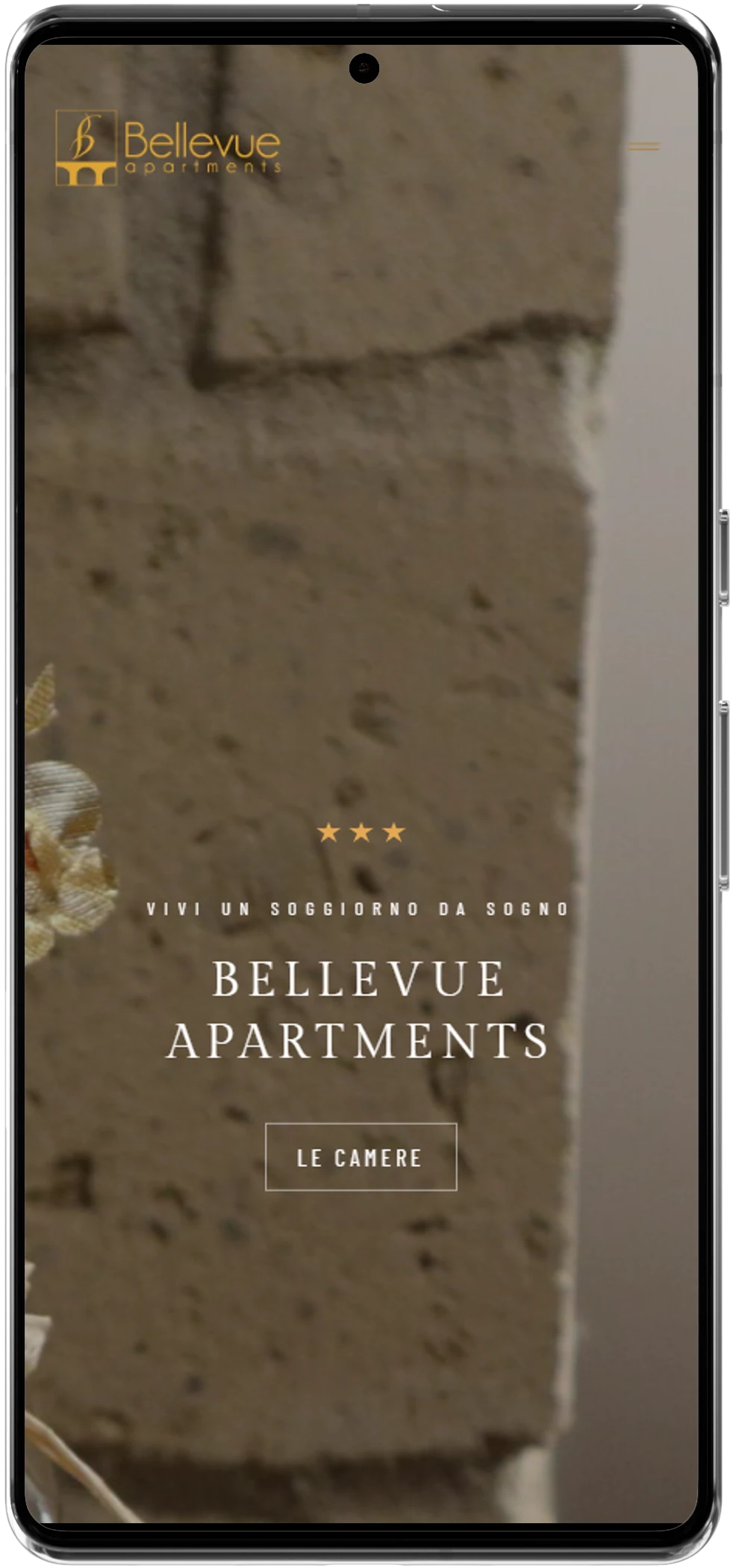 Bellevue Apartments affiché sur smartphone