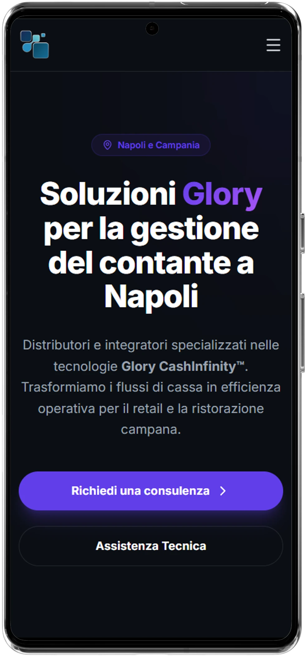 Casse Glory affiché sur smartphone