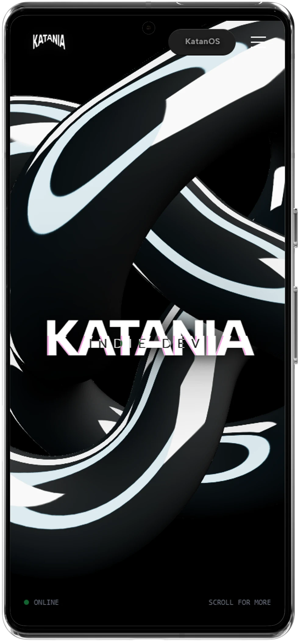 katania.me affiché sur smartphone